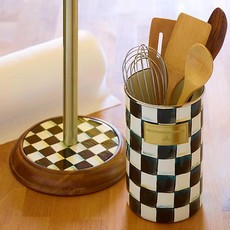 MacKenzie-Childs Courtly Check Enamel Utensil Holder