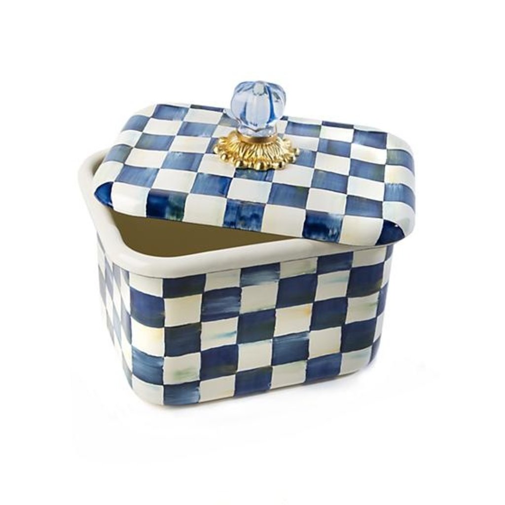 MacKenzie-Childs Royal Check Recipe Box