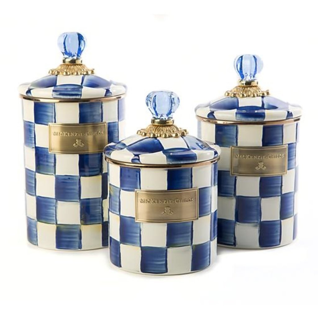 MacKenzie-Childs Royal Check Canister - Large