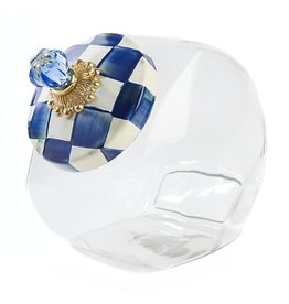 MacKenzie-Childs Cookie Jar with Royal Check Lid