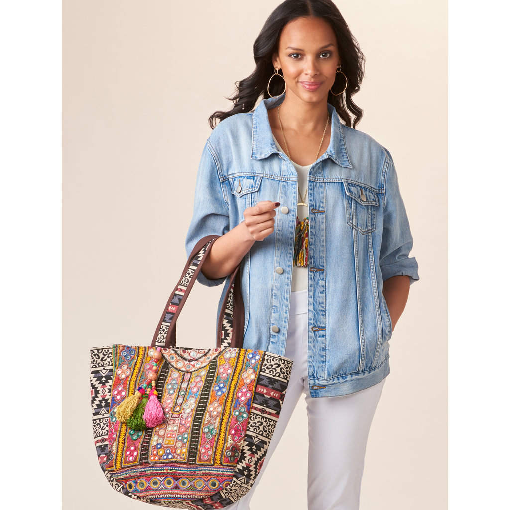 Bee Boutique Colorful Esmi Tote