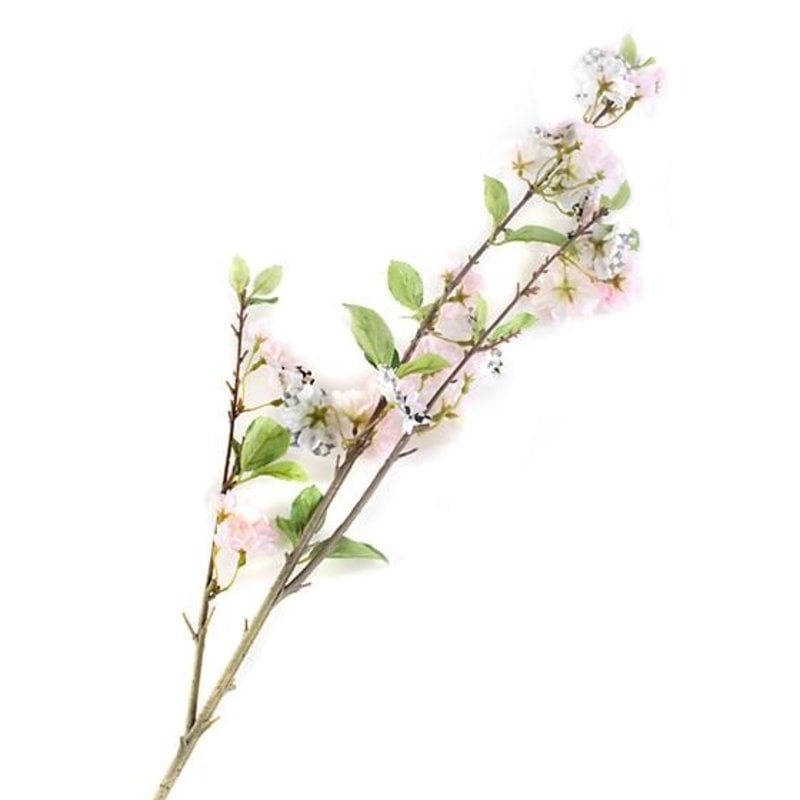 MacKenzie-Childs Courtly Check Cherry Blossom Spray - White