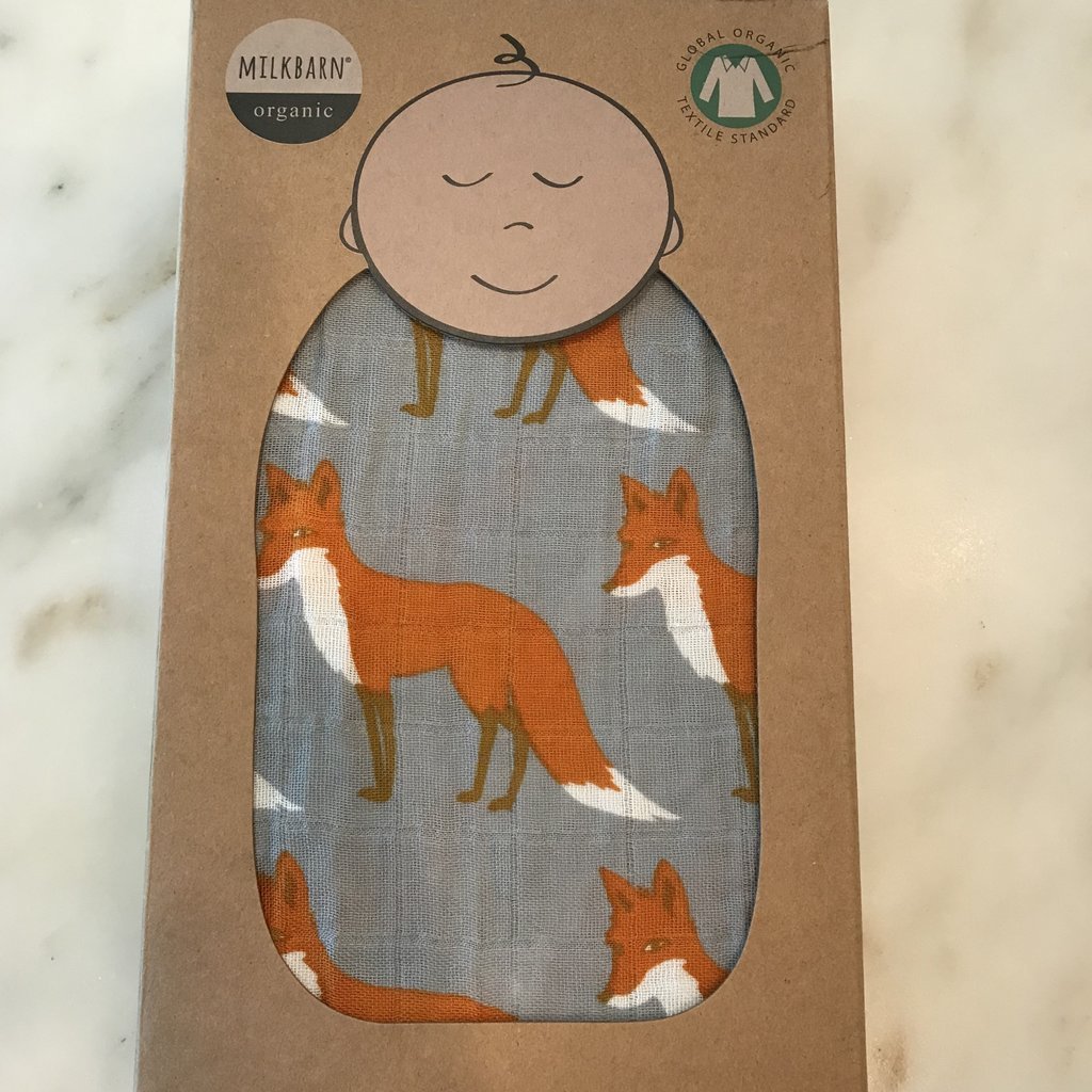 fox swaddle blanket