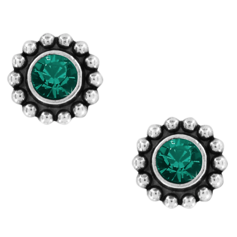 Emerald Twinkle Mini Post Earrings