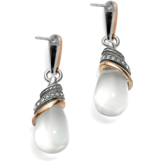 Neptune's Rings Crystal Teardrop Earrings