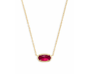 Elisa Pendant Necklace In Berry 