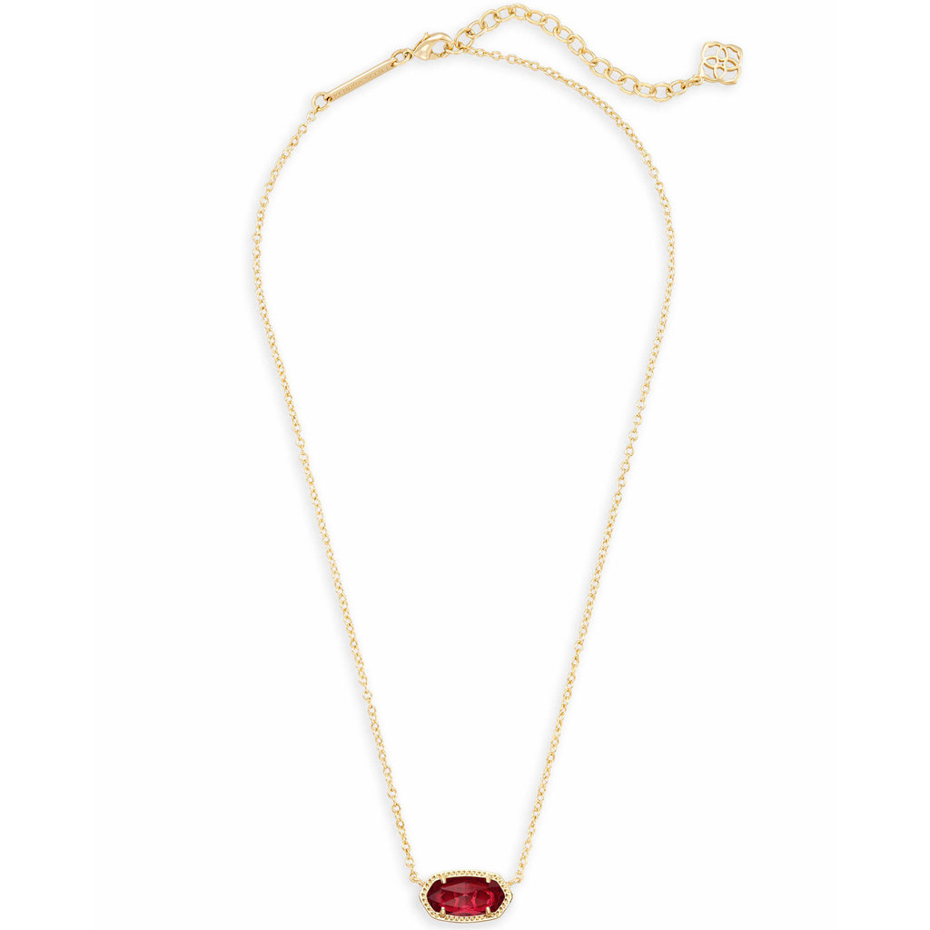 Kendra Scott Elisa Pendant Necklace In Berry