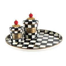 MacKenzie-Childs Courtly Check Enamel Canister - Mini