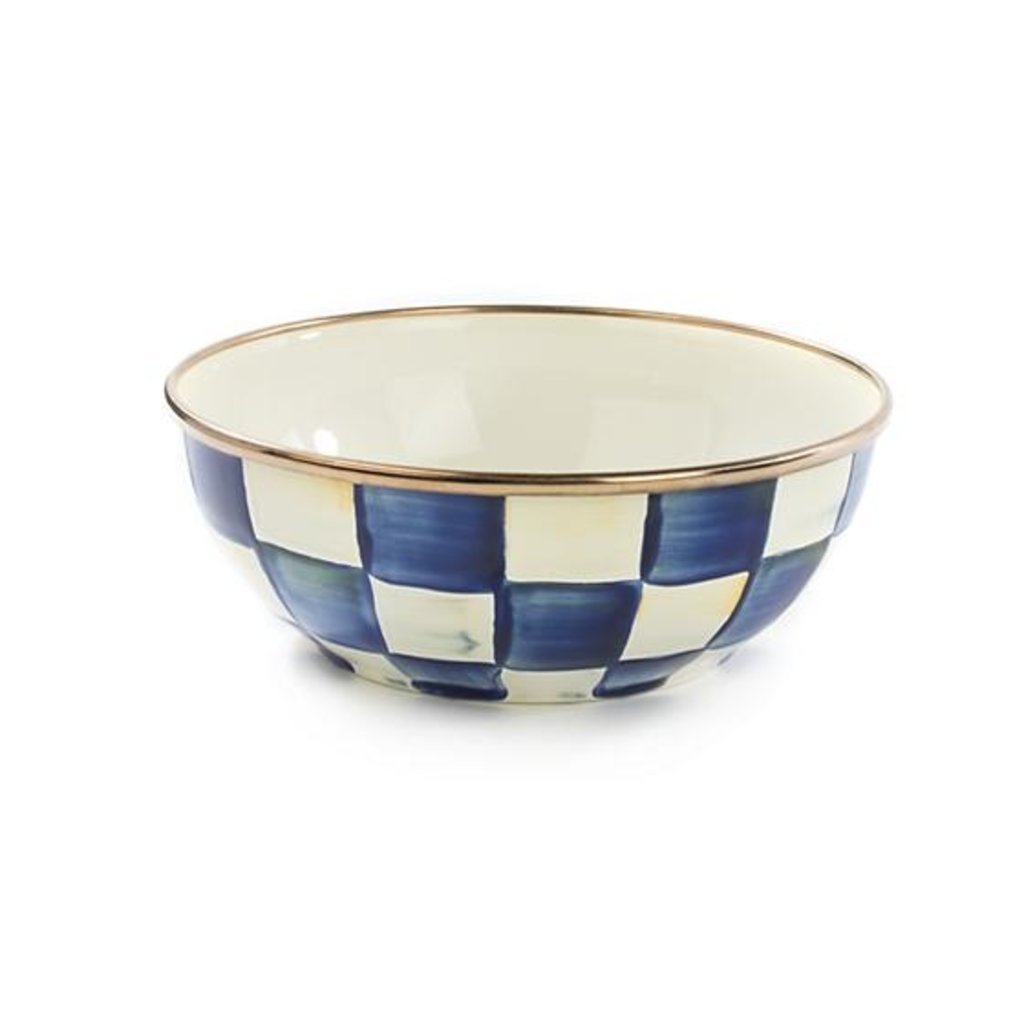 MacKenzie-Childs Royal Check Enamel Everyday Bowl