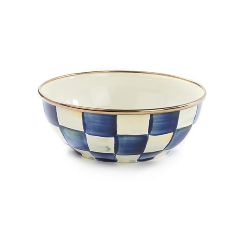 MacKenzie-Childs Royal Check Enamel Everyday Bowl
