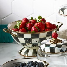 MacKenzie-Childs Courtly Check Enamel Colander - Large