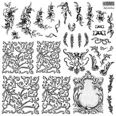 Iron Orchid Designs Alphabellies Decor Stamp