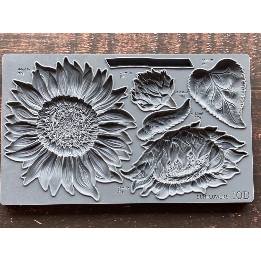 Iron Orchid Designs Sunflowers Decor Mould