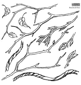 Iron Orchid Designs Branches & Vines Decor Stamp