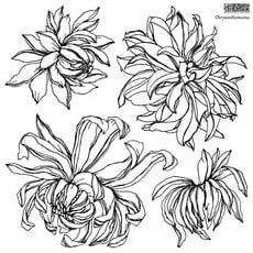 Chrysanthemums Decor Stamp