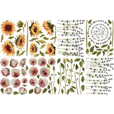 Iron Orchid Designs Painterly Florals IOD 12 x 16 Transfer Pad