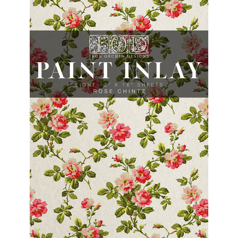 Rose Chintz Paint Inlay