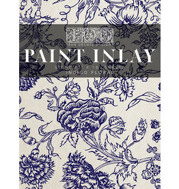 Iron Orchid Designs Indigo Floral Paint Inlay