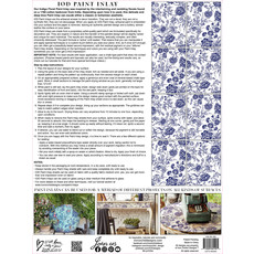 Iron Orchid Designs Indigo Floral Paint Inlay