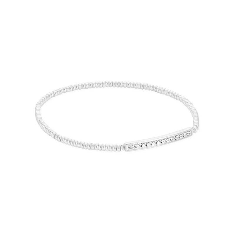 Kendra Scott Addison Stretch Bracelet In Silver