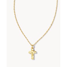 Kendra Scott Cross Pendant Necklace In Gold