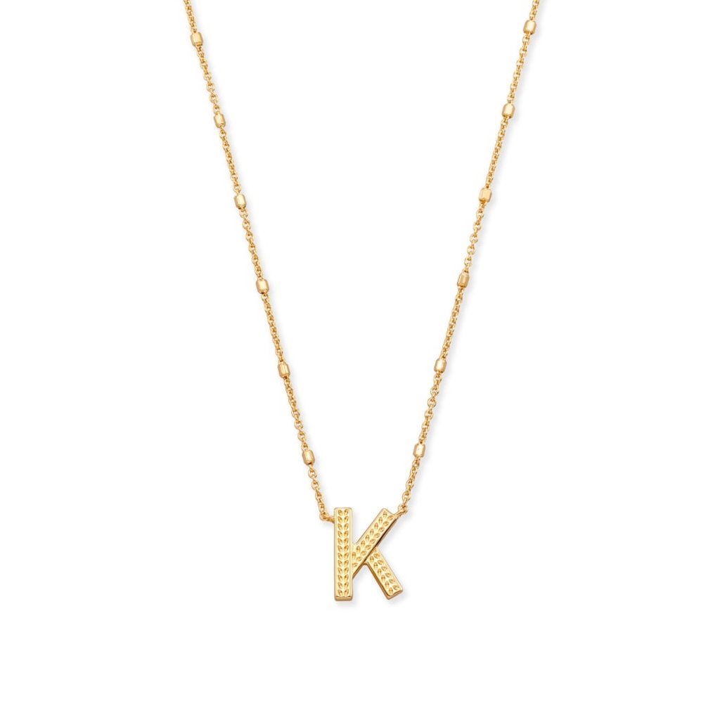 Kendra Scott K Letter Pendant Necklace