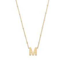 Kendra Scott Kendra Scott Letter M Pendant Necklace in Gold