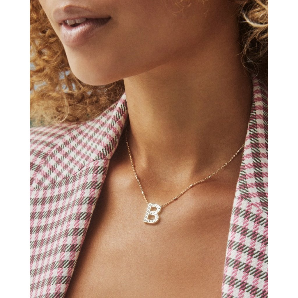 Kendra Scott B Letter Pendant Necklace