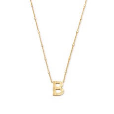 B Letter Pendant Necklace