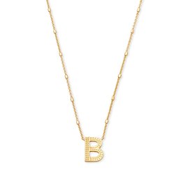 B Letter Pendant Necklace