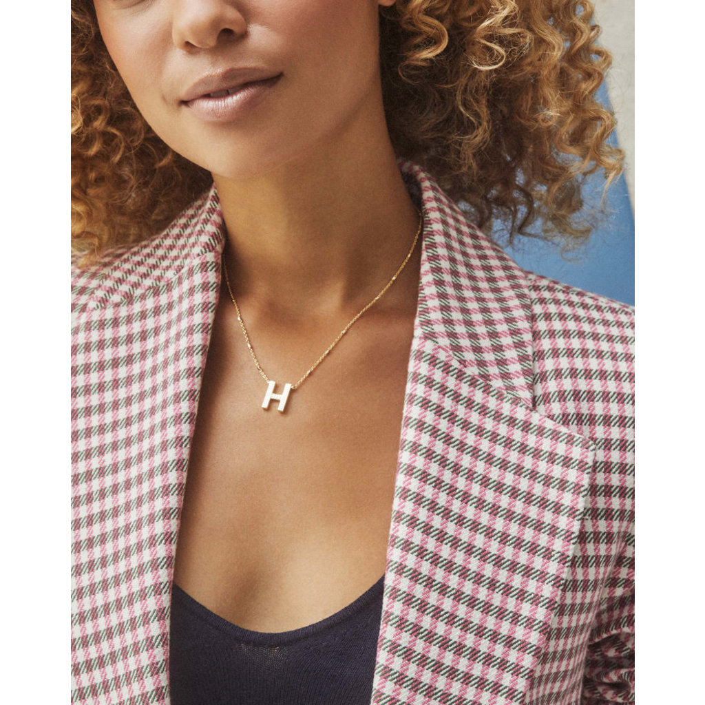 Kendra Scott H Letter Pendant Necklace