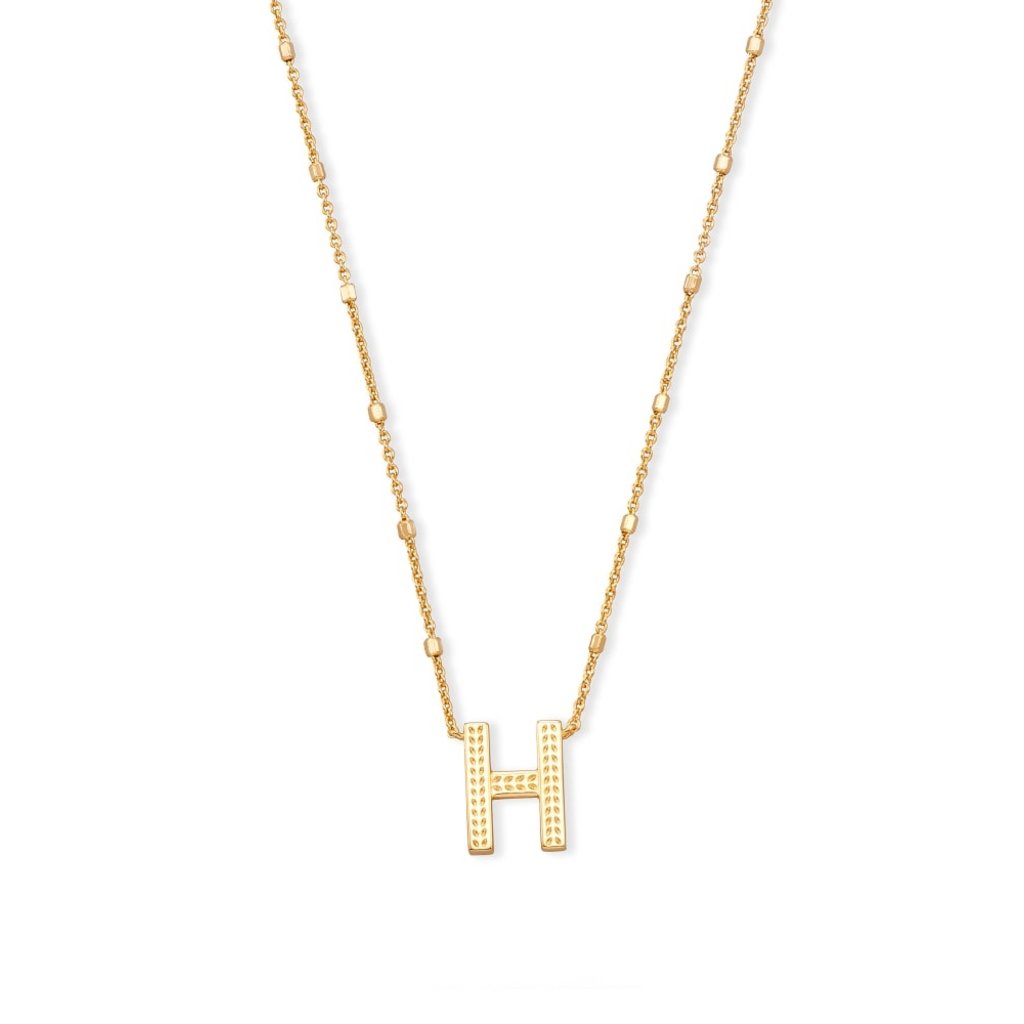 Kendra Scott H Letter Pendant Necklace