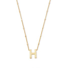 Kendra Scott H Letter Pendant Necklace
