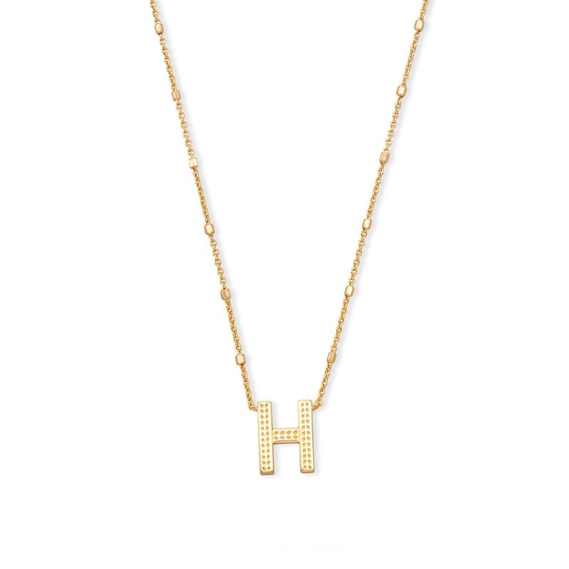 Kendra Scott H Letter Pendant Necklace