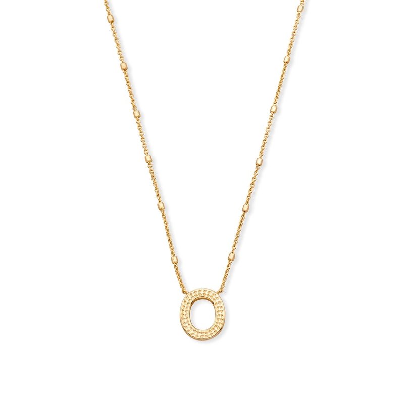 Kendra Scott O Letter Pendant Necklace