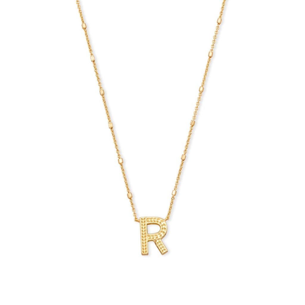 Kendra Scott R Letter Pendant Necklace