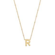 Kendra Scott R Letter Pendant Necklace