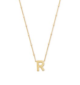 Kendra Scott R Letter Pendant Necklace