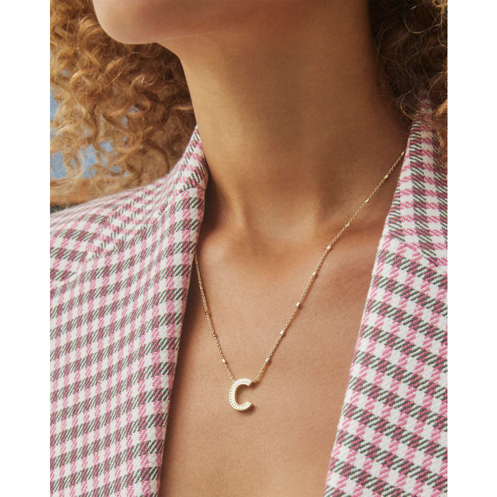 Kendra Scott C Letter Pendant Necklace