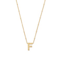 F Letter Pendant Necklace
