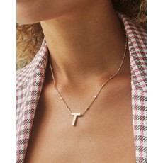 Kendra Scott T Letter Pendant Necklace