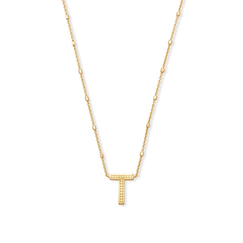 Kendra Scott T Letter Pendant Necklace