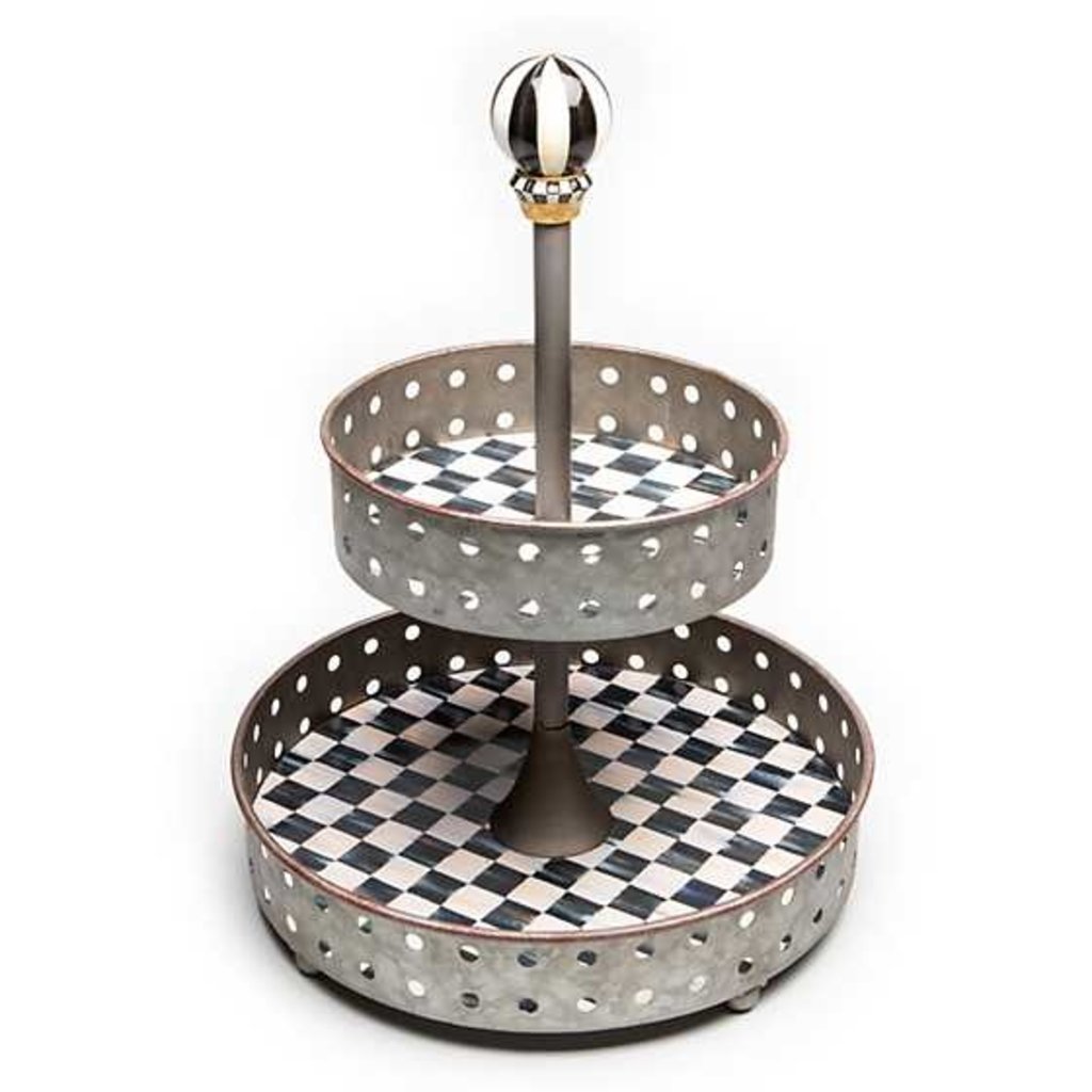MacKenzie-Childs Courtly Tin Tiered Stand