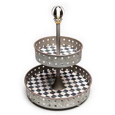 MacKenzie-Childs Courtly Tin Tiered Stand