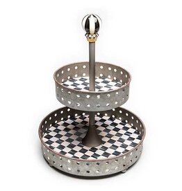 MacKenzie-Childs Courtly Tin Tiered Stand