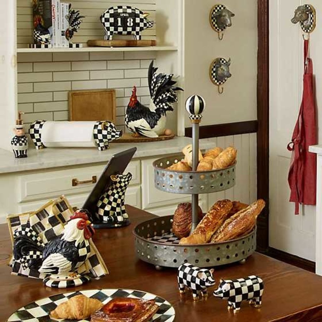 MacKenzie-Childs Courtly Tin Tiered Stand