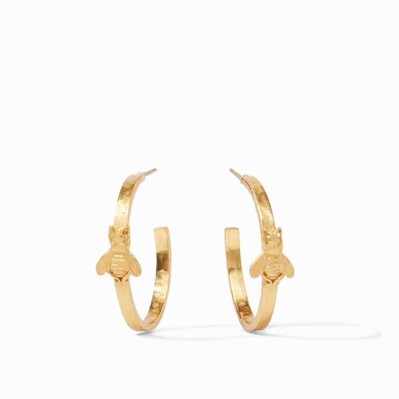 Julie Vos Bee Hoop Earring Gold Medium