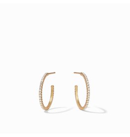 Windsor Hoop Gold Crystal - Small