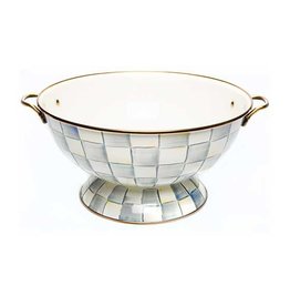 MacKenzie-Childs Sterling Check Enamel Everything Bowl