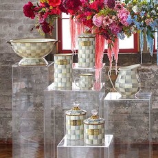 MacKenzie-Childs Sterling Check Enamel Everything Bowl